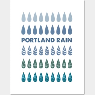 Portland Rain Posters and Art